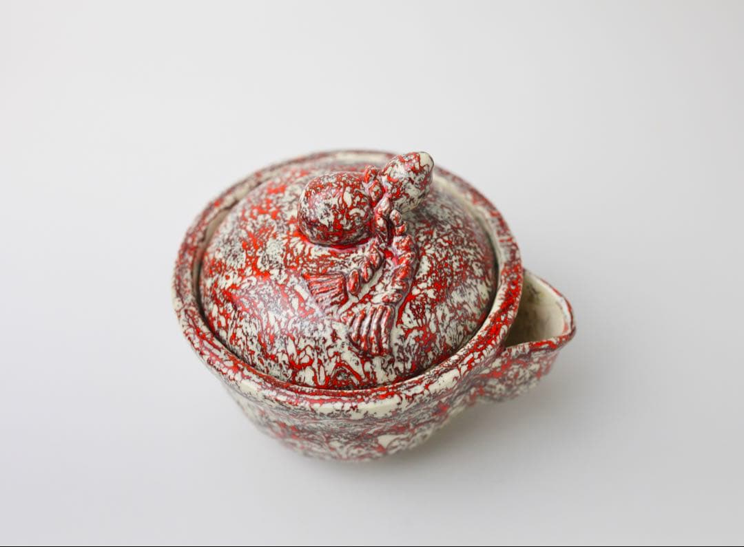 箕面焼　松田箕山　瓢箪摘　宝瓶　急須　煎茶器
