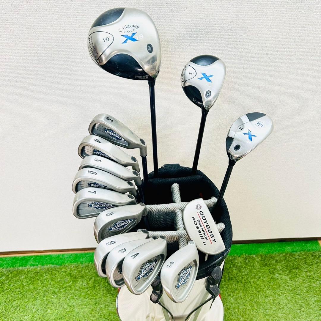 人気モデル　キャロウェイ　X18　メンズゴルフセット　右　R　入門　初心者