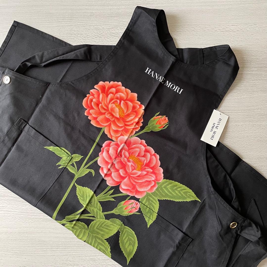 HANAE MORI ハナエモリ 森英恵 エプロン ブラック 新品 未使用