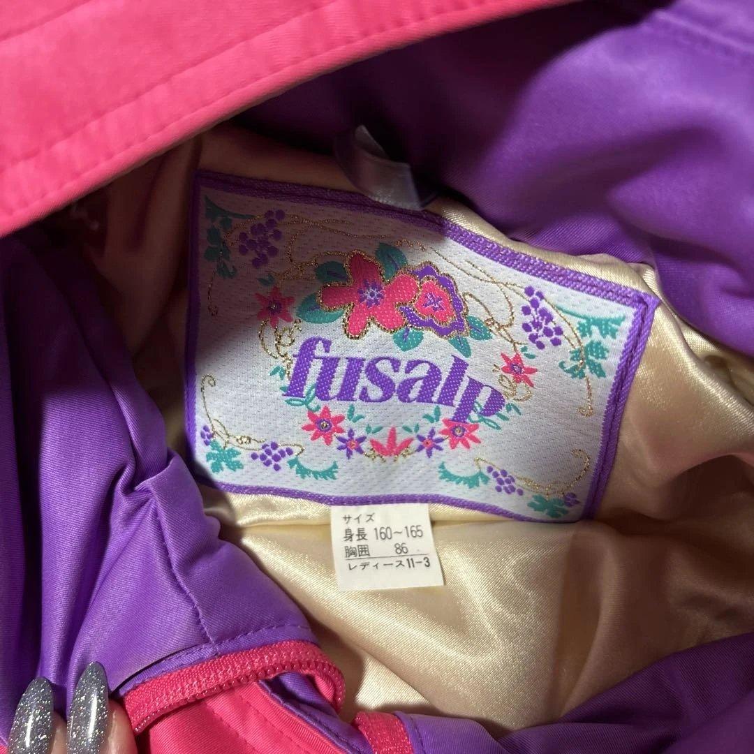fusalp フード付きピンクスキーウェア　ヴィンテージ　美品