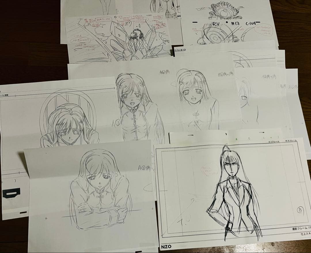 ロザリオとバンパイア　設定資料　原画　複数枚