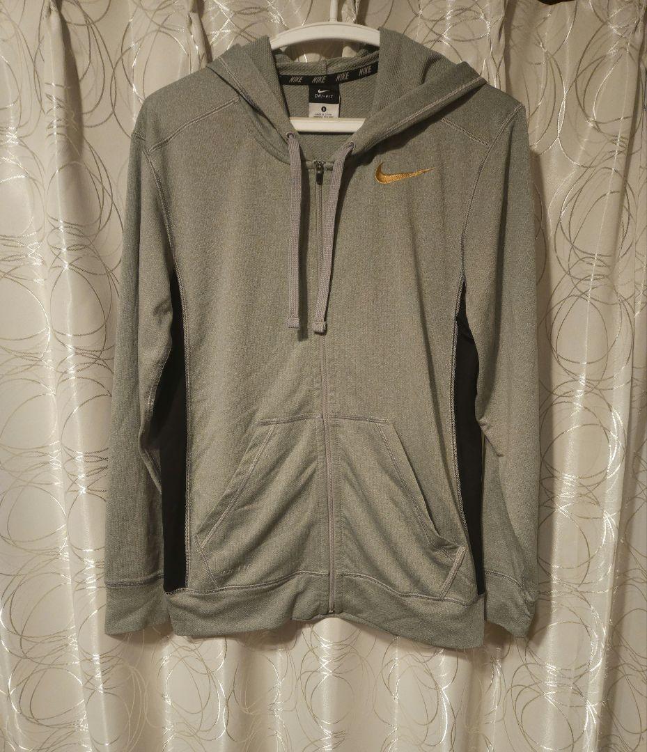 NIKE　ナイキDRI-FIT 上下セットアップ　金ロゴ/グレーSサイズ