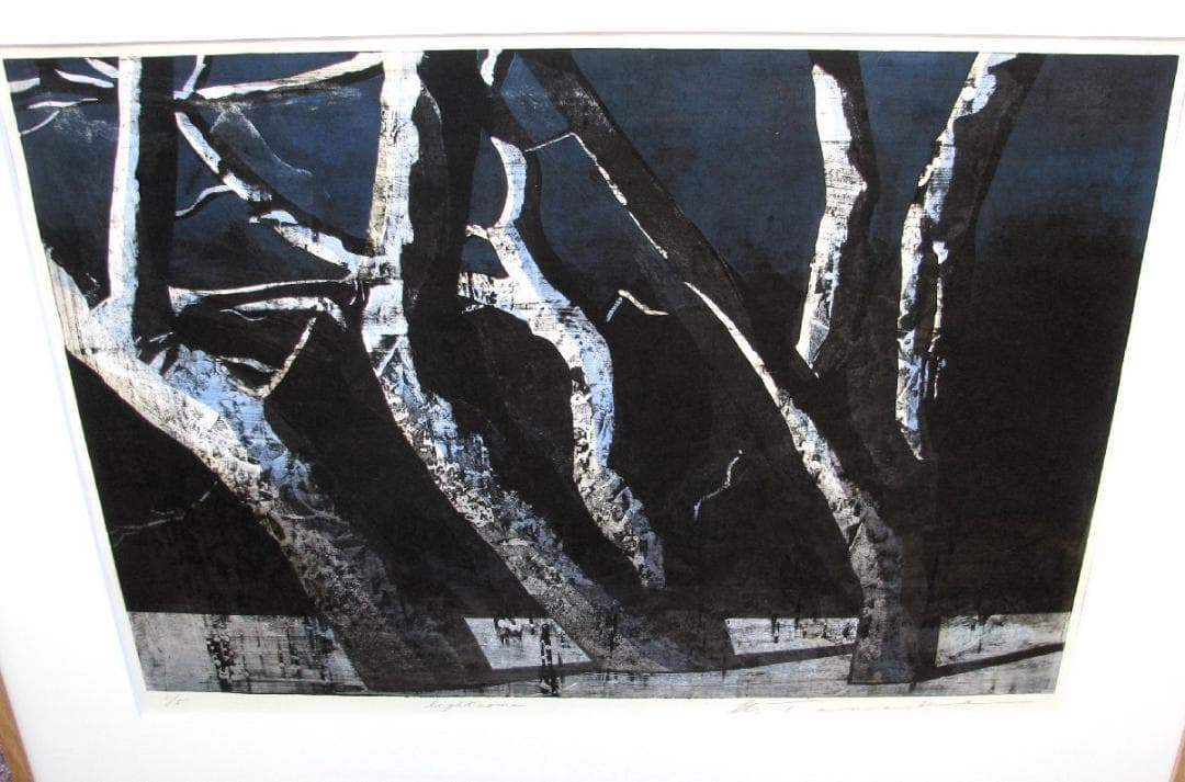 田中喜一「Light zone」木版画,サイン,とエディションナンバー,現代美術