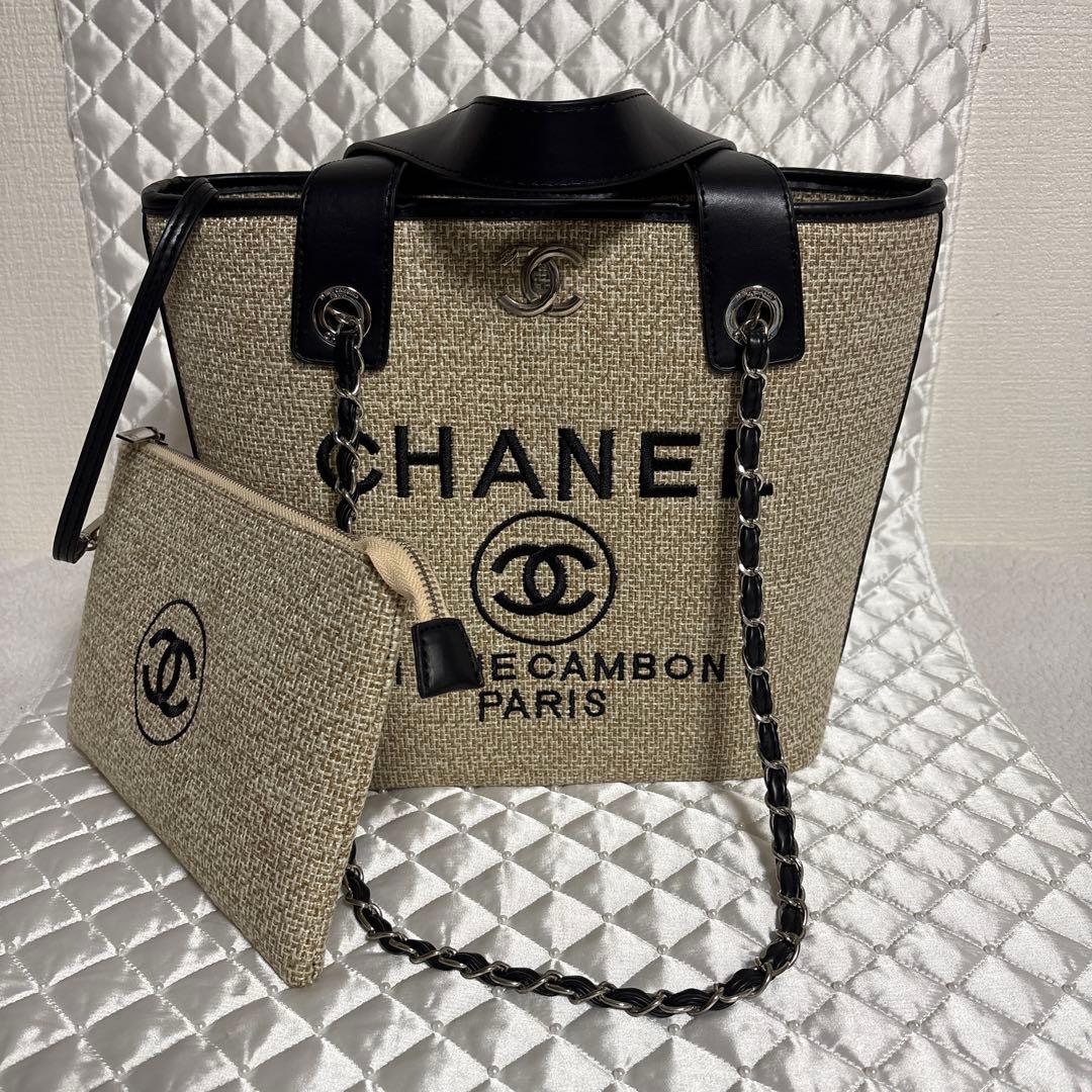 used CHANELシャネル ノベルティ ショルダー トート バッグ ベージュ