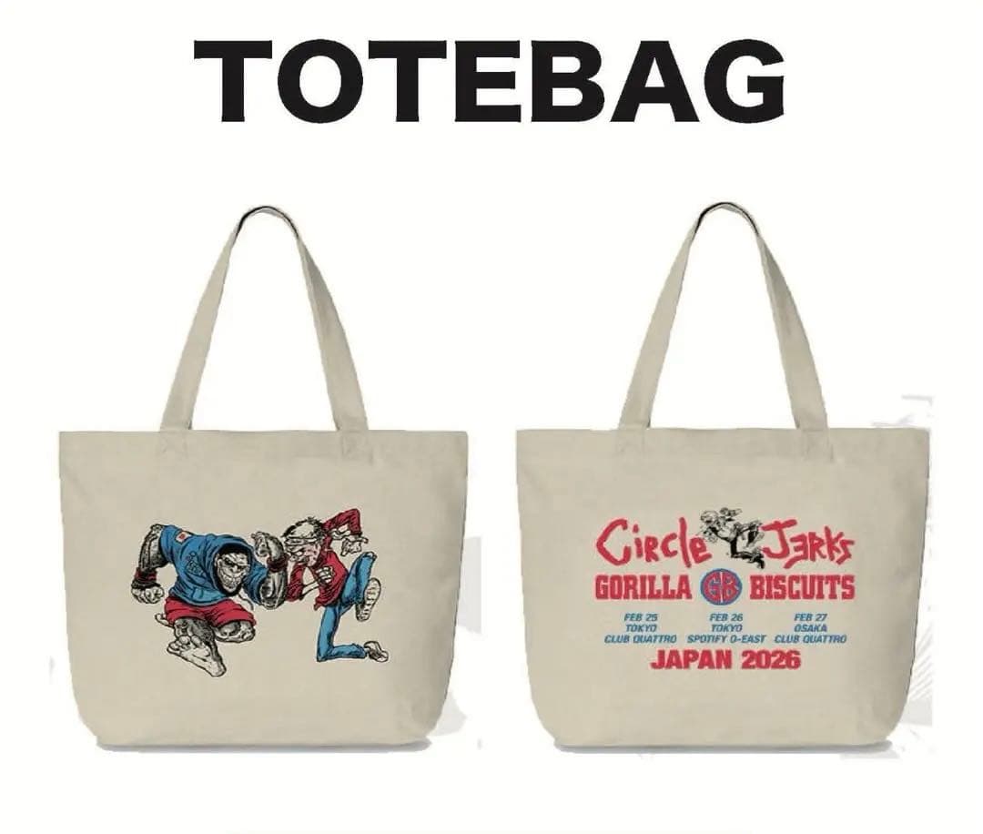 【未使用】Circle Jerks トートバッグ 梱包済