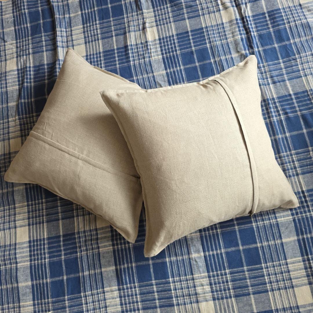 ハンドメイド　クッシヨンカバー　2点セット