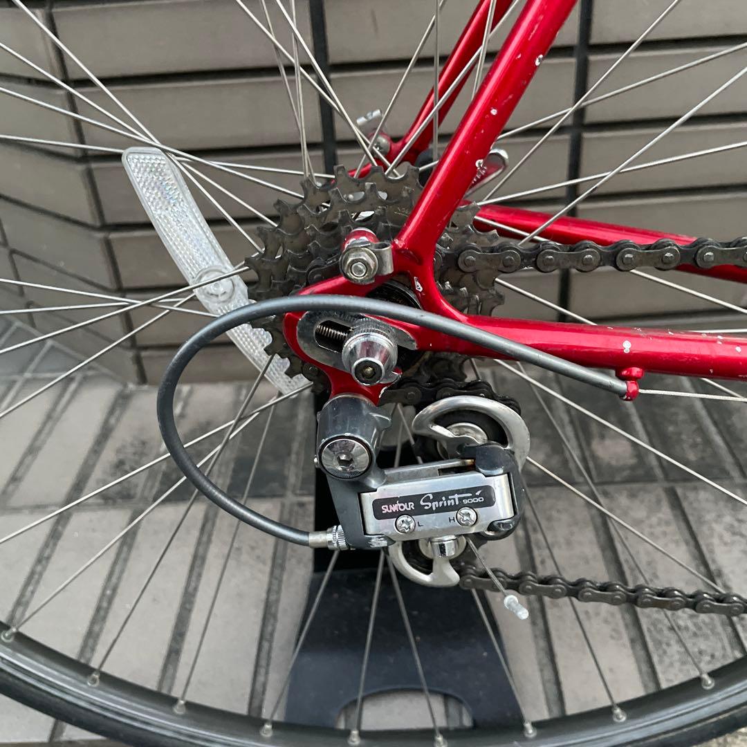 レッド スポーツバイク Suntour Sprint