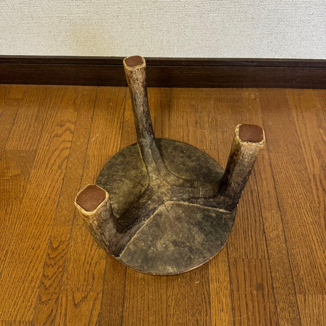 タンザニア へへ族 スツール 木製 アフリカ 民藝 古道具 ビンテージ 骨董
