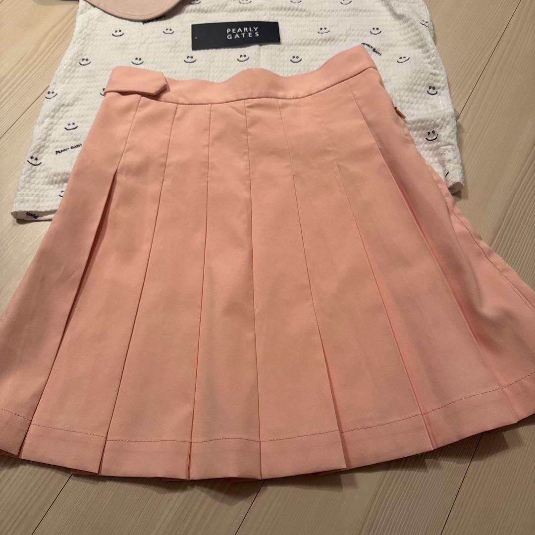 新品パーリーゲイツシャツ&j.lindebergスカート&サマンサタバサバイザー