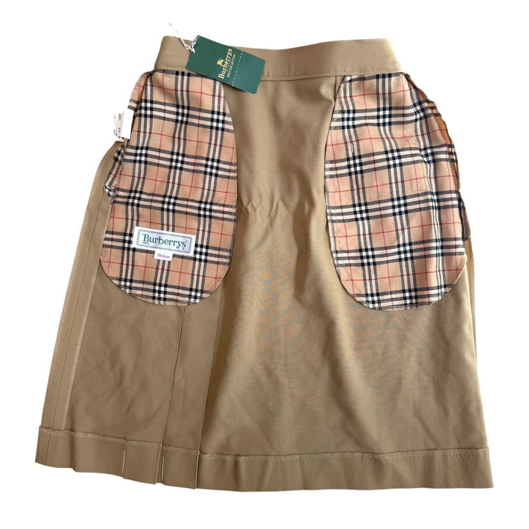 【新品タグ付き】Burberrys GOLF ウール100％ スカート ベージュ