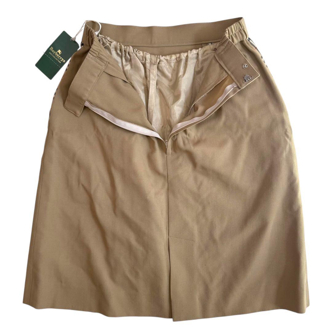 【新品タグ付き】Burberrys GOLF ウール100％ スカート ベージュ