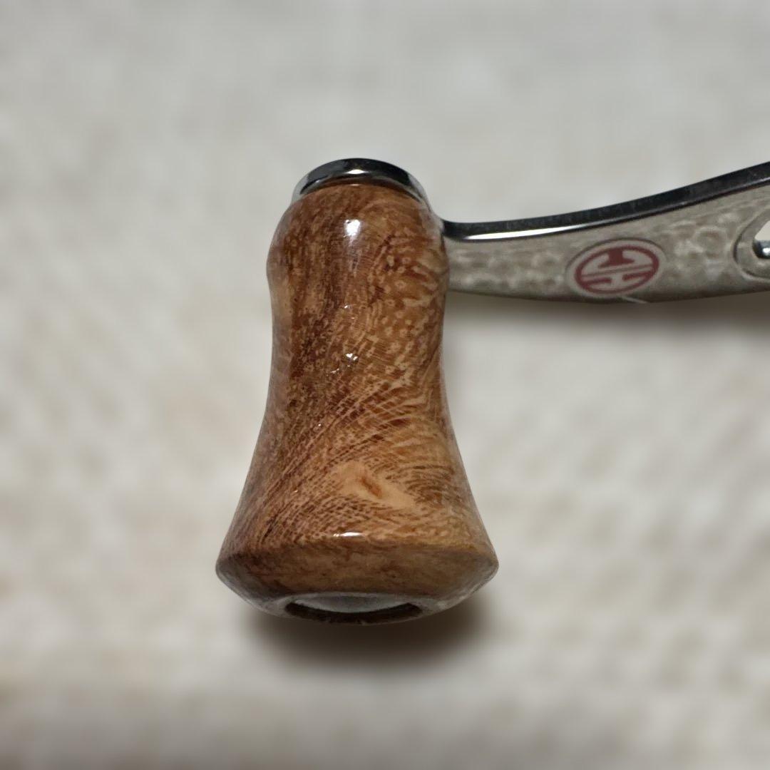 ハンドメイドウッドハンドルノブ　ハネダクラフト　アブ2500c 花梨瘤　No.B