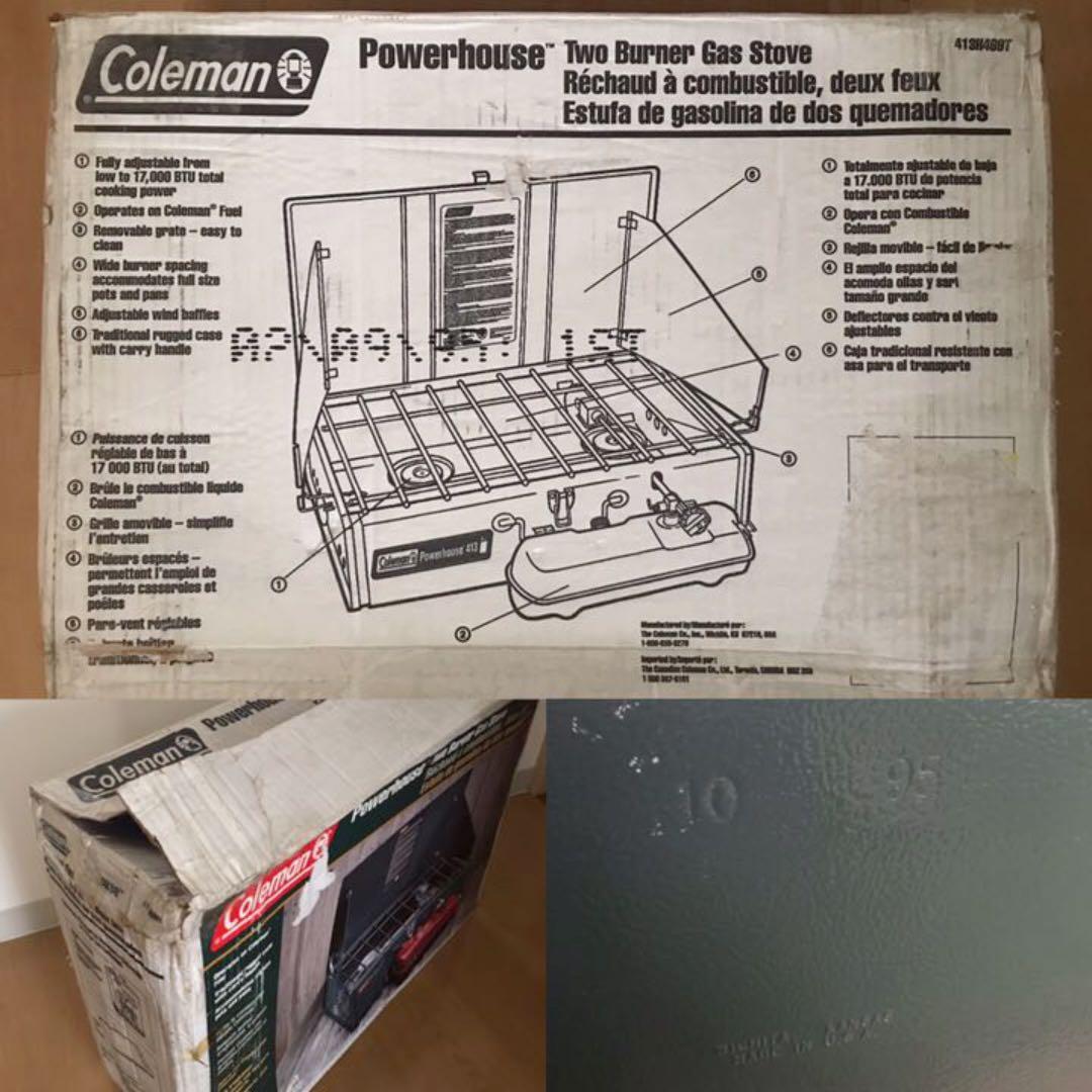 【送料無料】【匿名配送】コールマンツーバーナーコンロ　model 413h