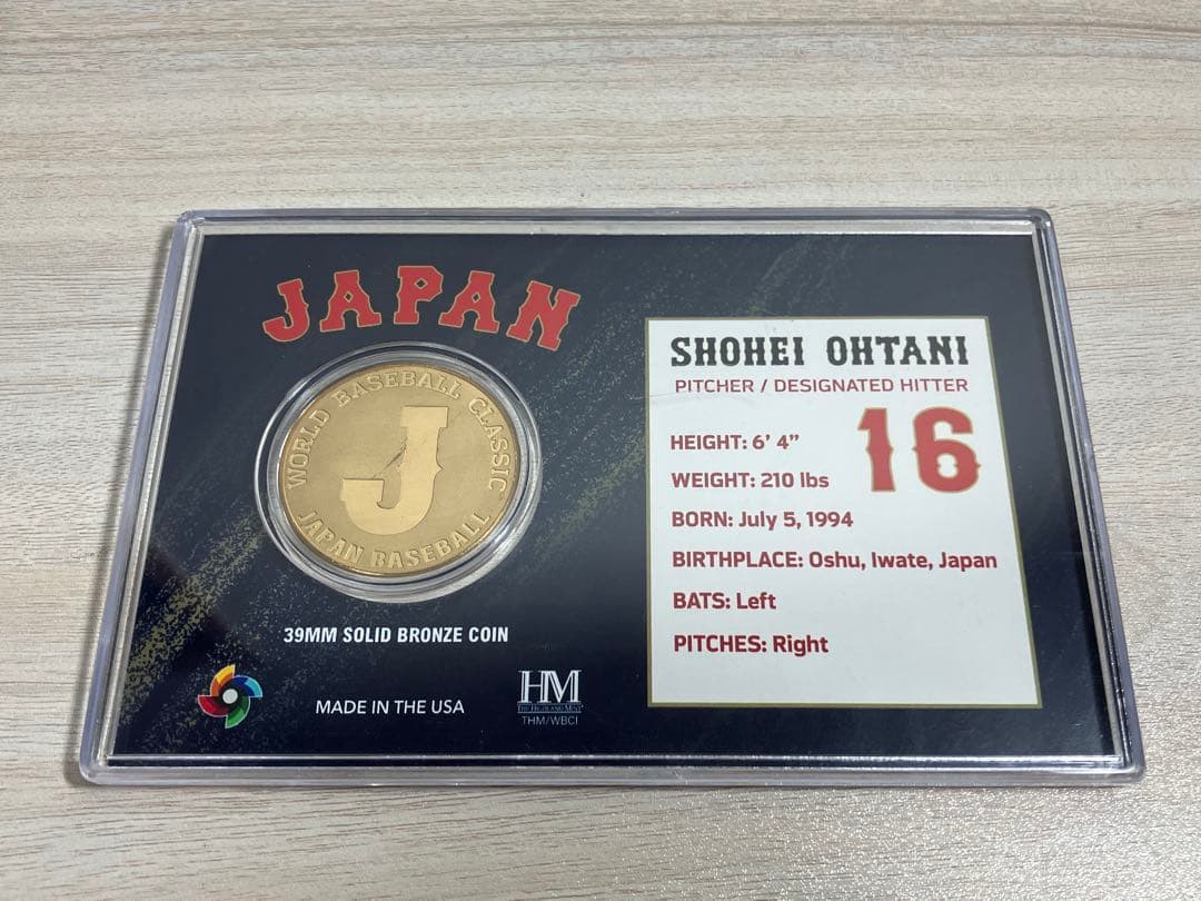 大谷翔平　WBC2023優勝記念カード　二刀流