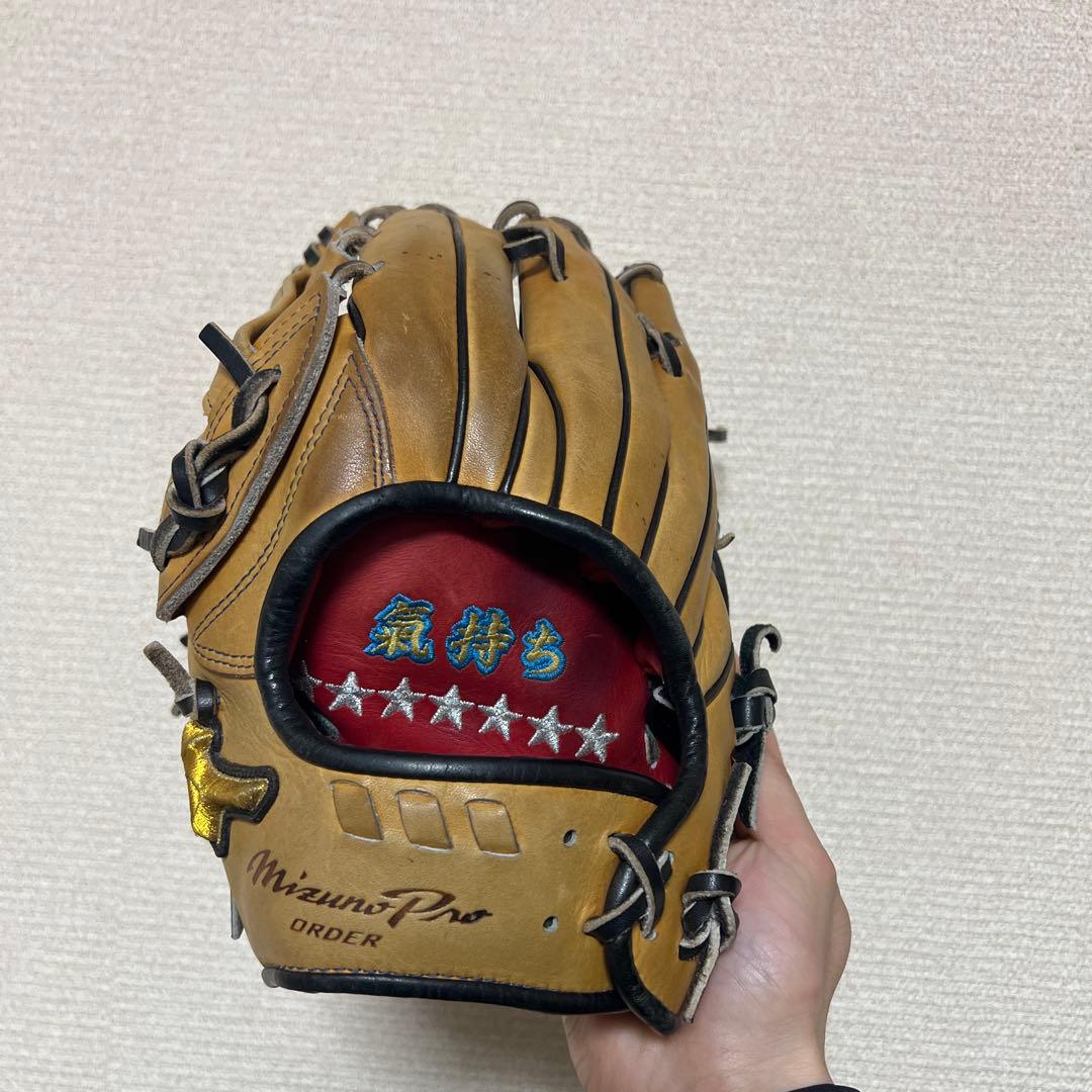 ミズノプロ　軟式オーダー野球グローブ 左投げ　外野手用　USAコルク