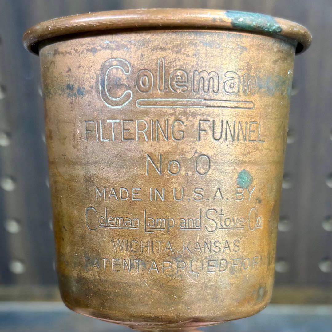 ◼️希少！コールマン Coleman 1930年代 銅製No.0ファンネル①
