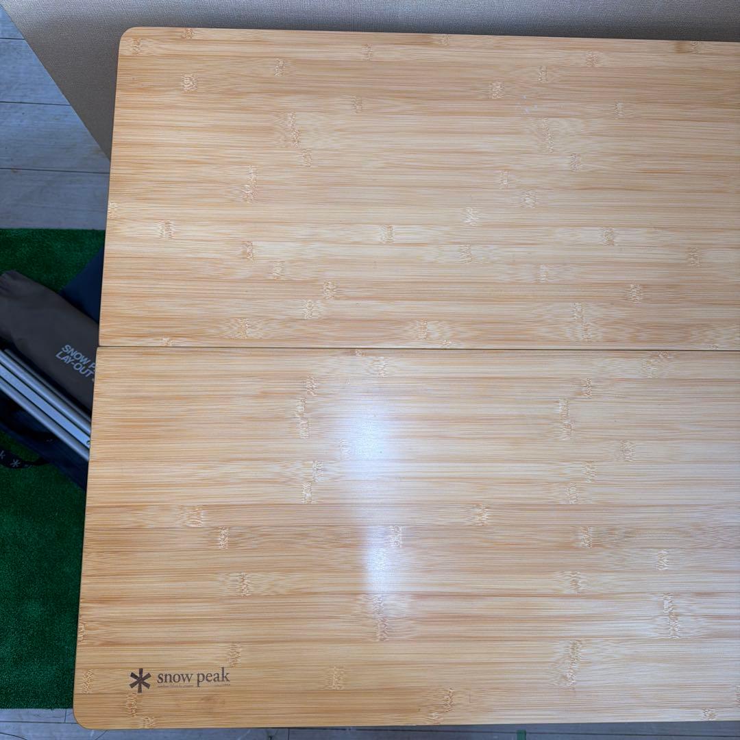 【廃盤レア・訳あり品】 peak アジャスタブル F テーブル 竹