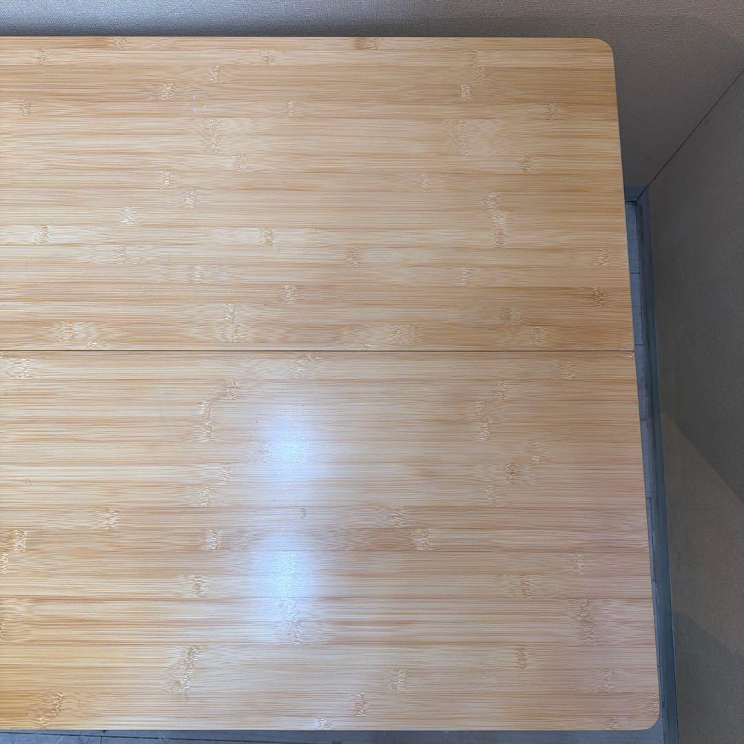 【廃盤レア・訳あり品】 peak アジャスタブル F テーブル 竹