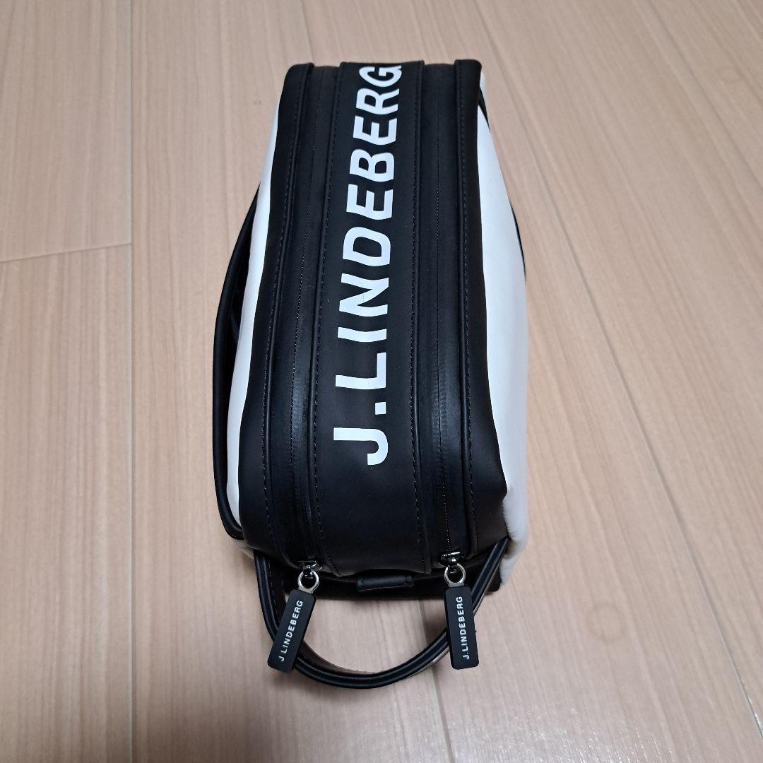 J.LINDEBERG カートバック 小型 ホワイト/ブラック