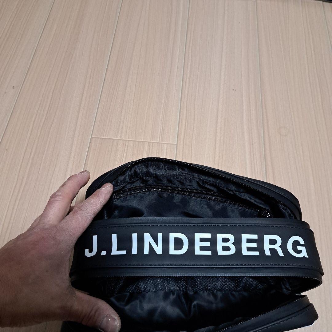 J.LINDEBERG カートバック 小型 ホワイト/ブラック