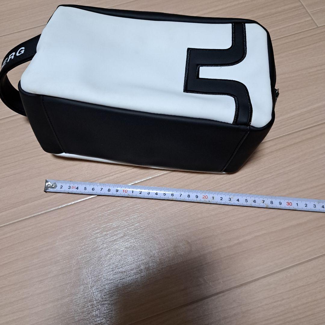 J.LINDEBERG カートバック 小型 ホワイト/ブラック