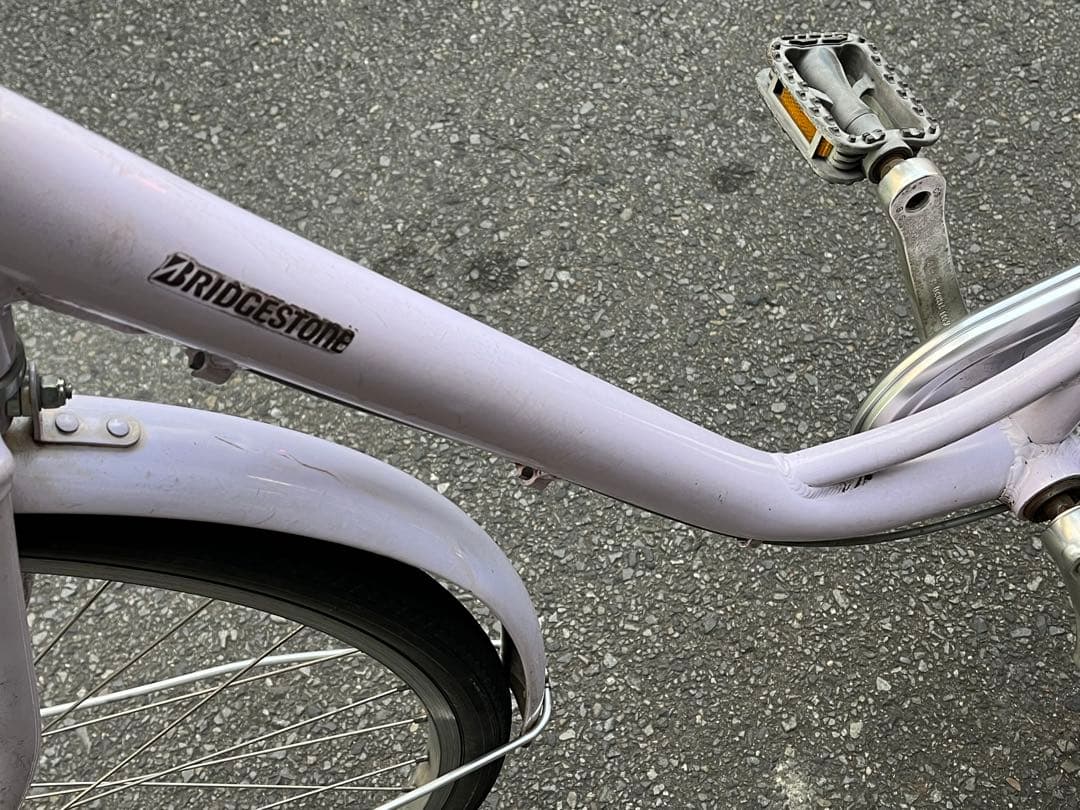 は*な様 中古美品ブリヂストン軽量アルミ自転車〓26インチ★チェーンケース新品※