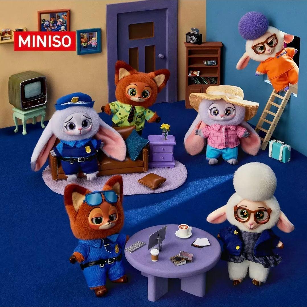 【新品正規品】MINISO ZOOTOPIA 警官ニック 警官ジュディ