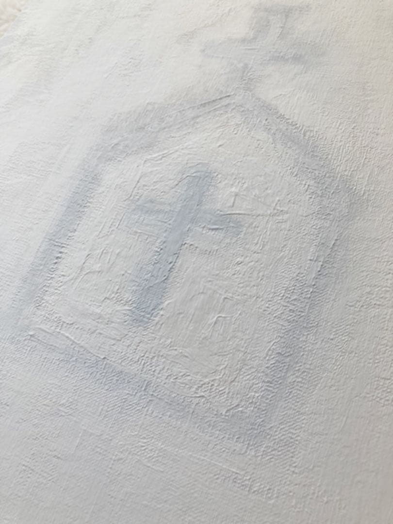 北欧/アート/インテリア/絵画/抽象画　【冬の教会】