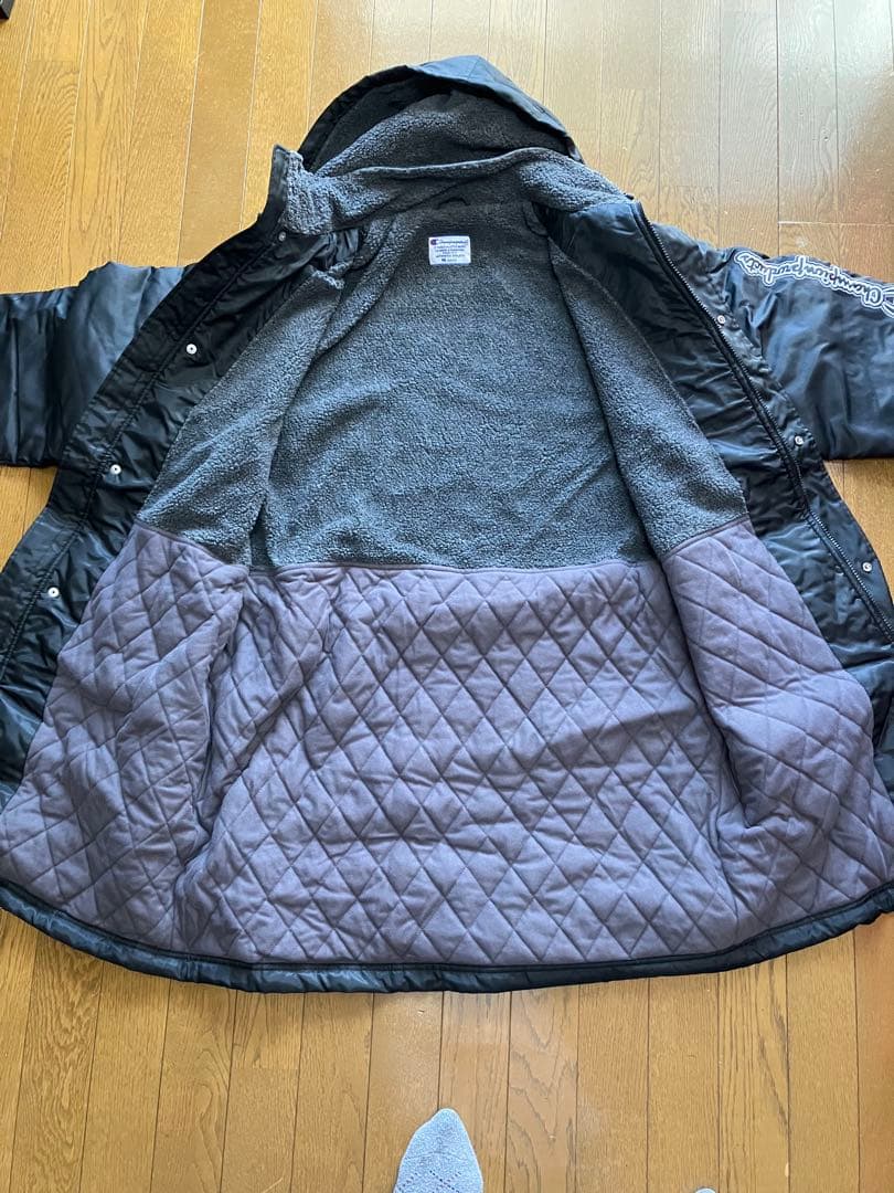 champion ハーフベンチコート　未使用　黒　メンズM