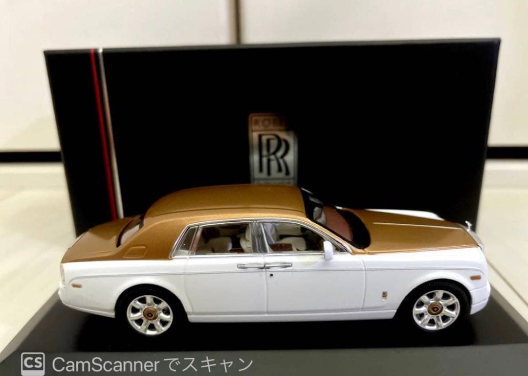 特別特価セール 1/43 ロールスロイス ファントム ホワイト ゴールド　イクソ