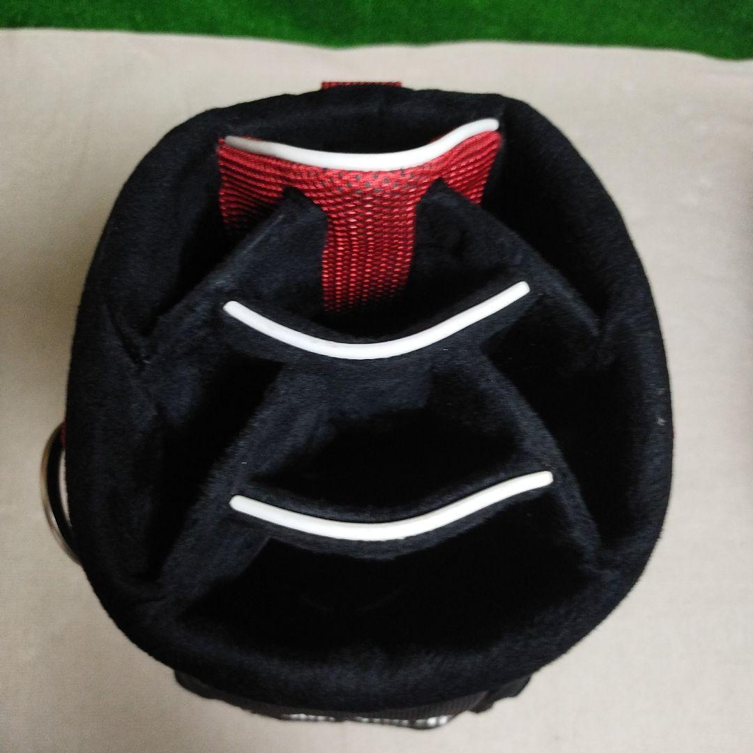 le coq sportif キャディバッグ 黒/赤 フードなし