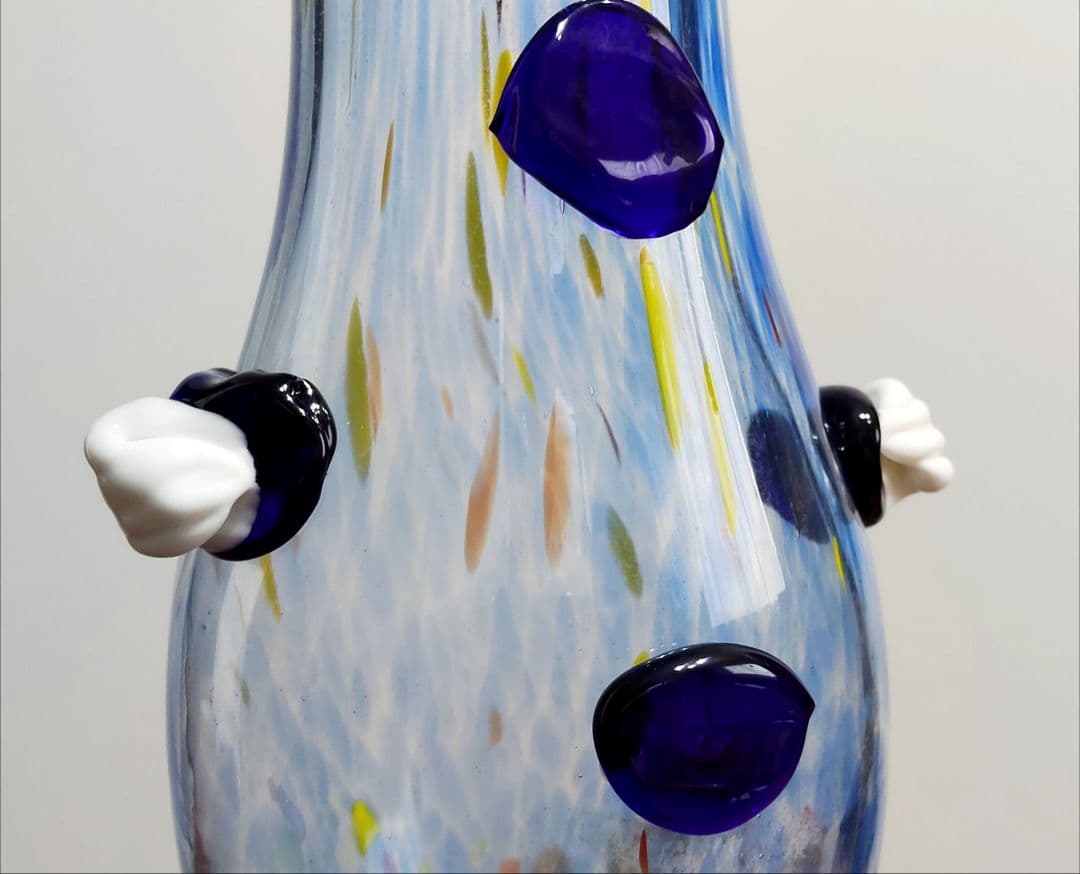 ムラーノガラス 花瓶 フラワーベース 高さ42㎝ ヴィンテージ ベネチアングラス