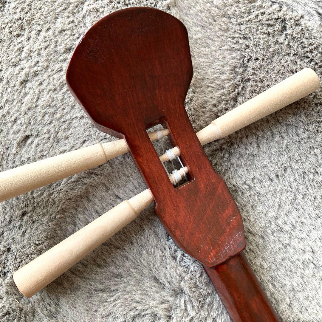 ウッド三線　ほぼ新品　美品　木製