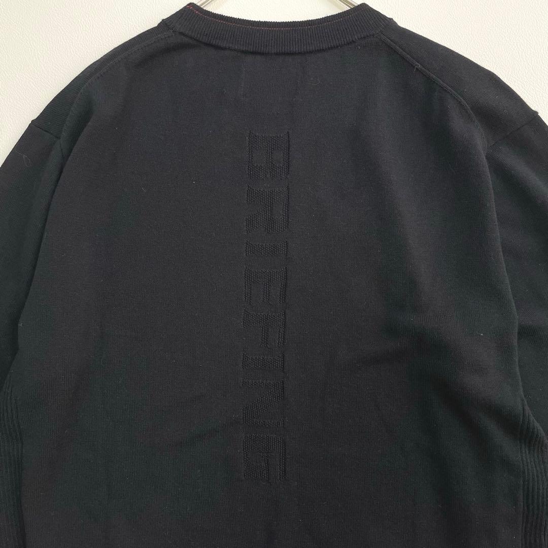 6456【美品】ブリーフィング　クルーネックニット　シルクカシミヤ　バックロゴ