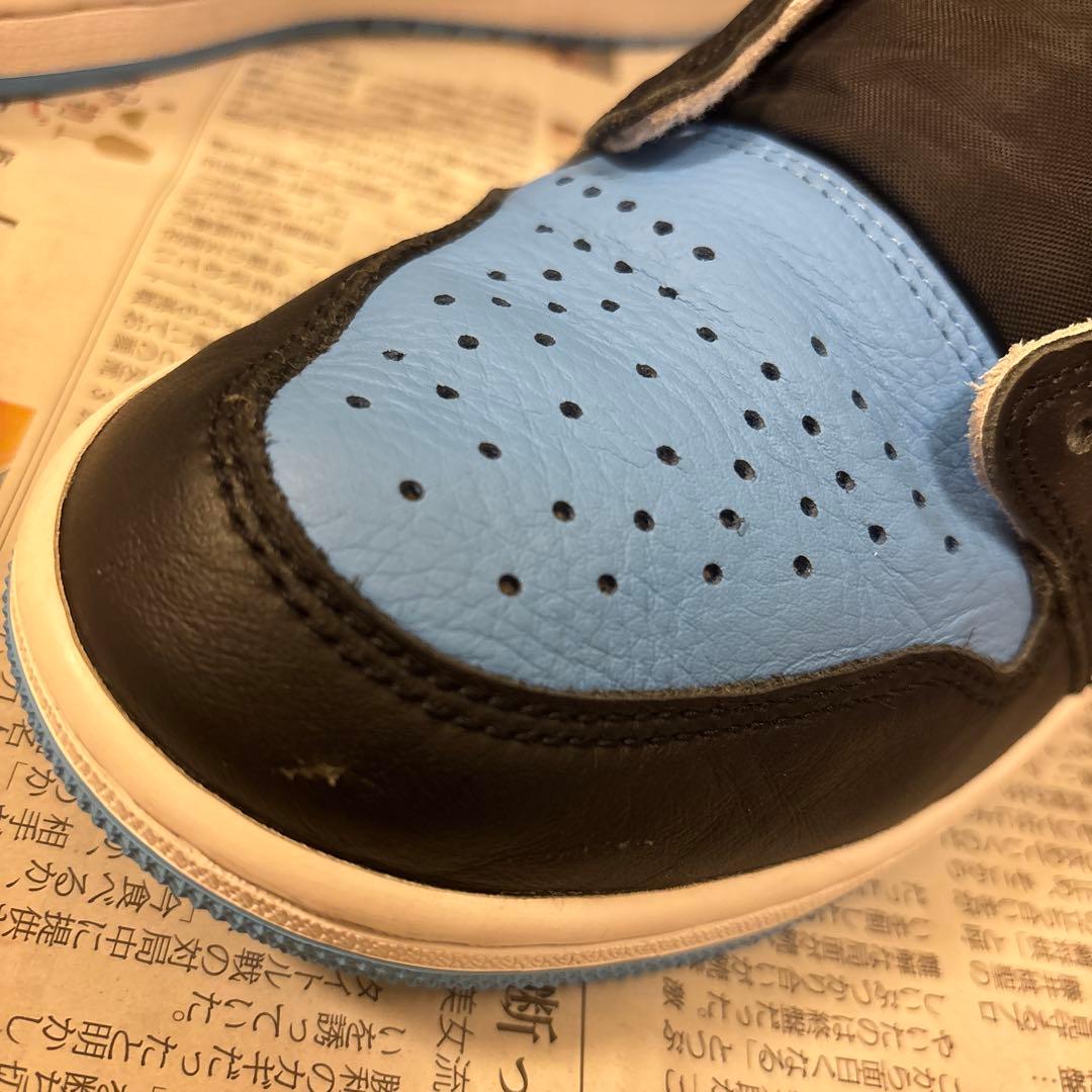 ナイキエアジョーダン1 OG \"University Blue/UNC Toe\"