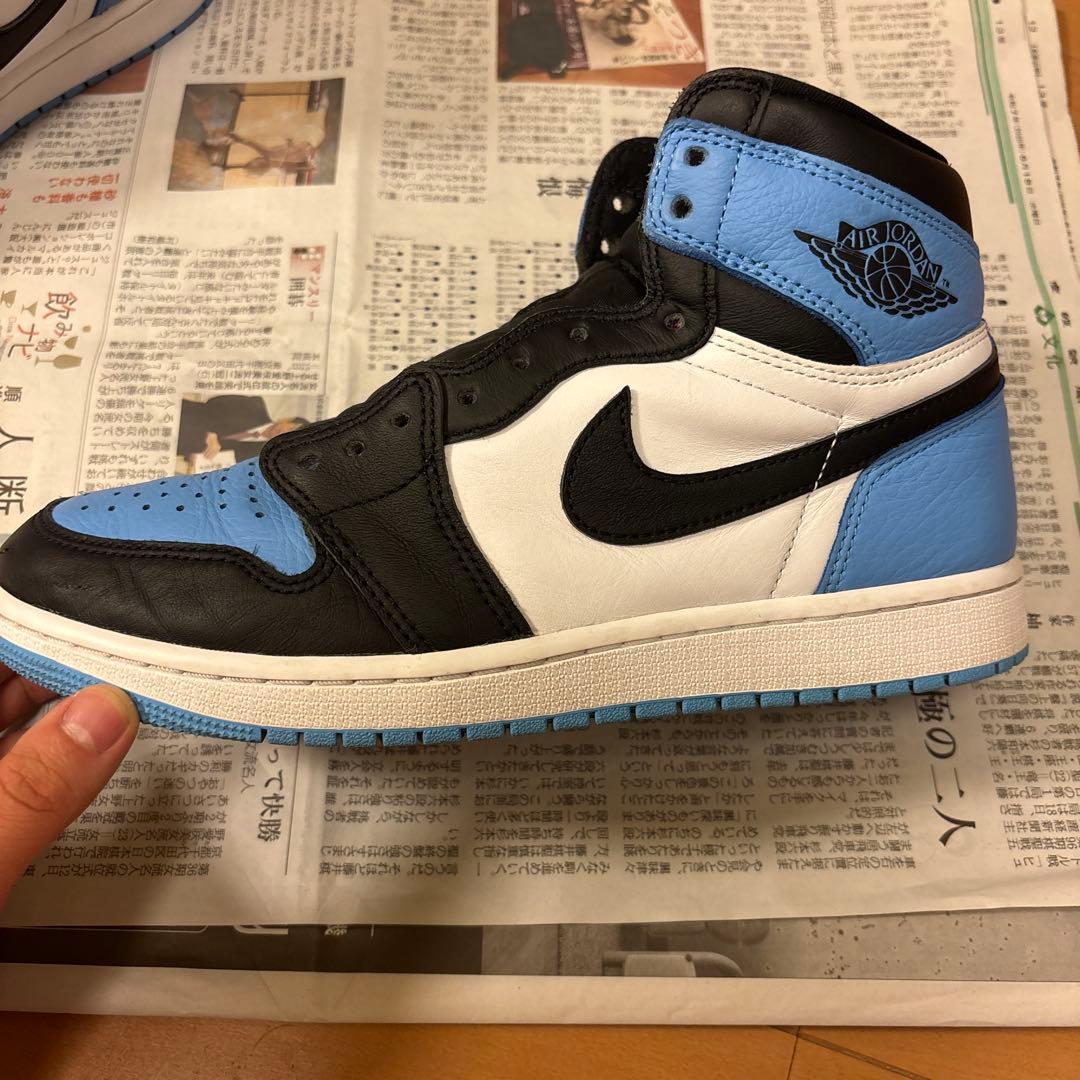 ナイキエアジョーダン1 OG \"University Blue/UNC Toe\"