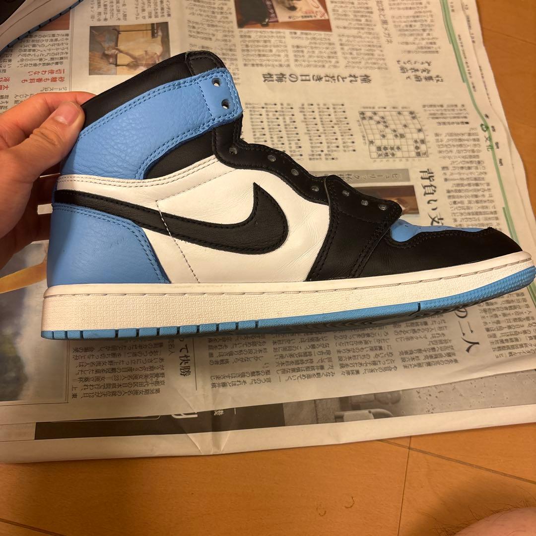 ナイキエアジョーダン1 OG \"University Blue/UNC Toe\"