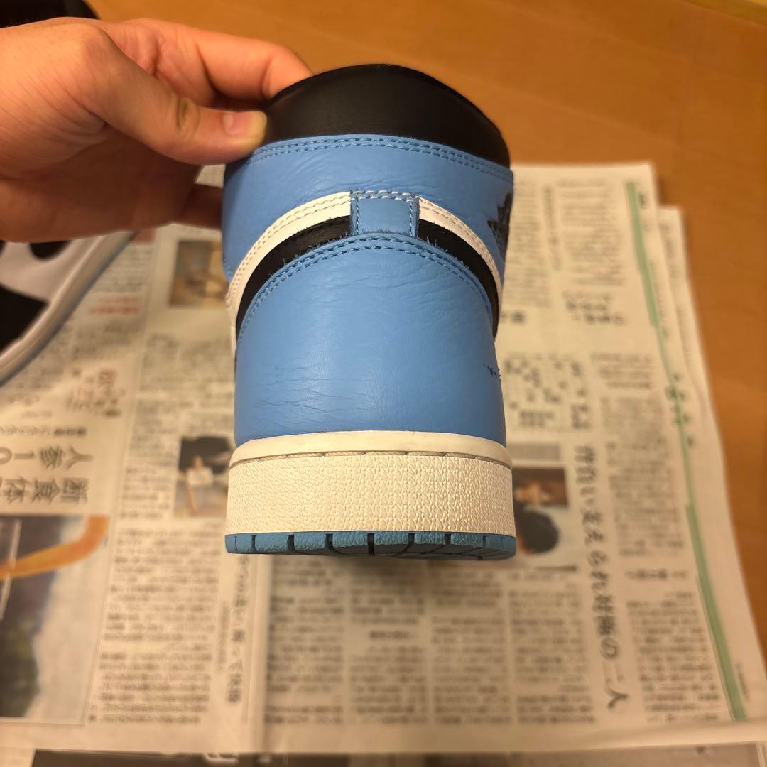 ナイキエアジョーダン1 OG \"University Blue/UNC Toe\"