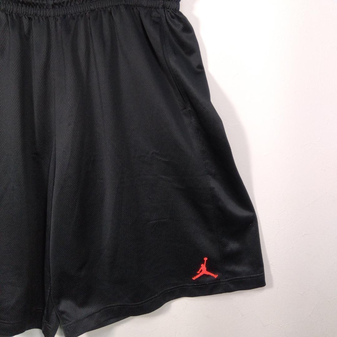 AIR JORDAN ブラック メッシュパンツ ハーフパンツ　ジョーダン