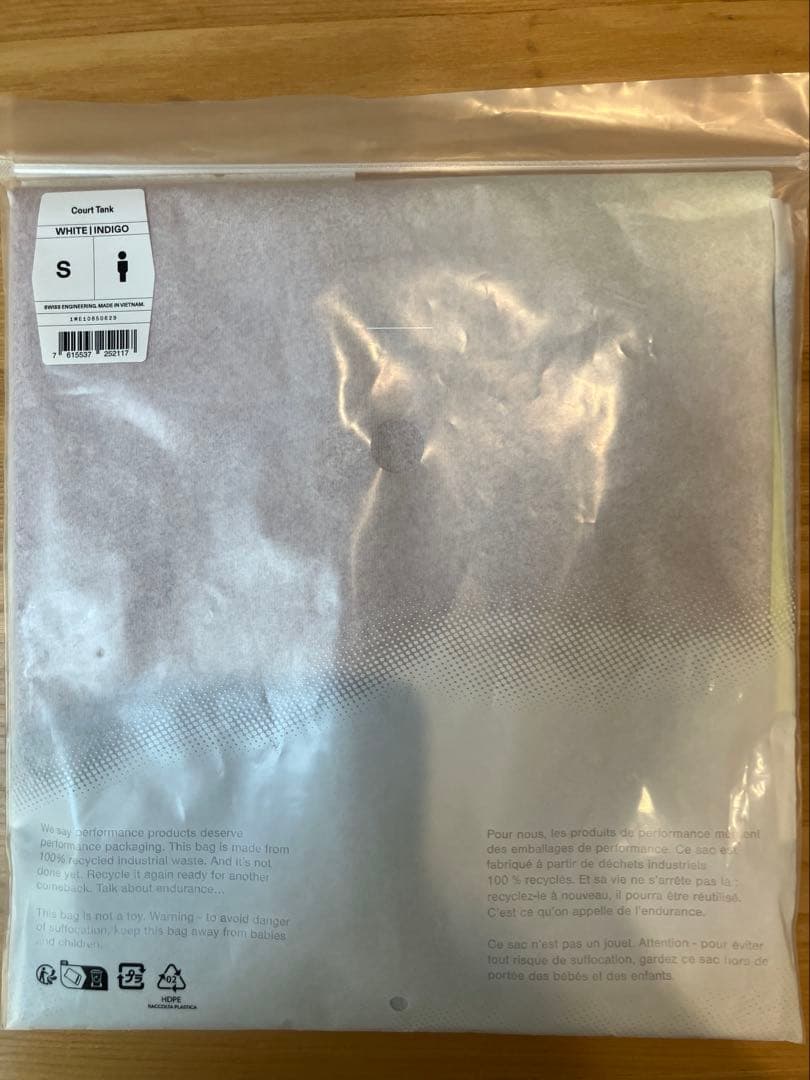 新品未開封on Court Tankメンズ　Sサイズ　white indigo