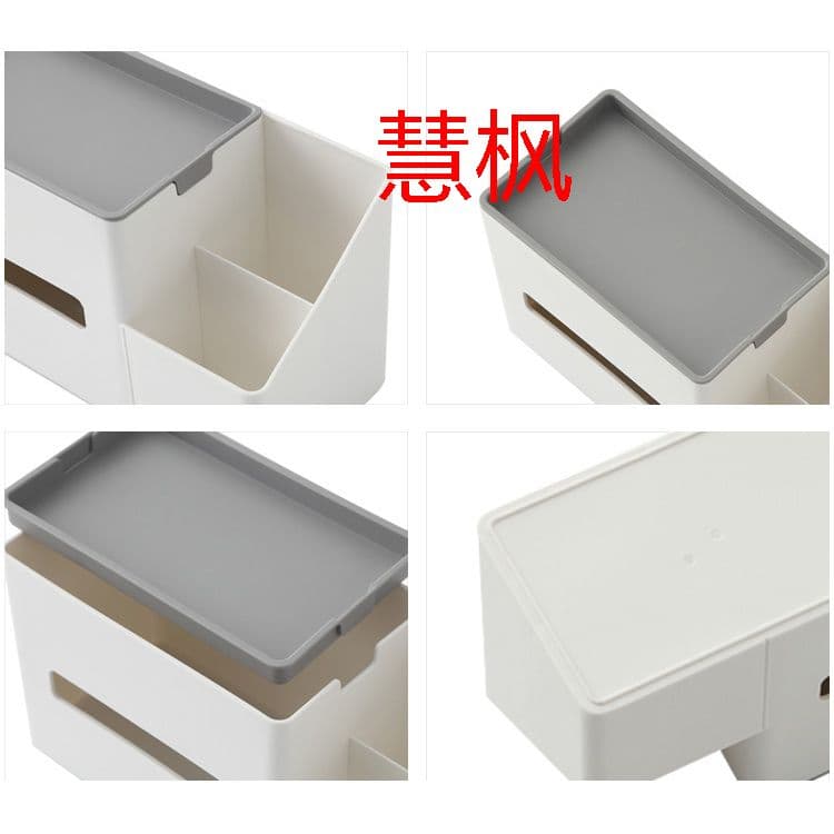 卓上収納　プラスチック製　コンパクト　ティッシュボックス　整理整頓　小型　大y