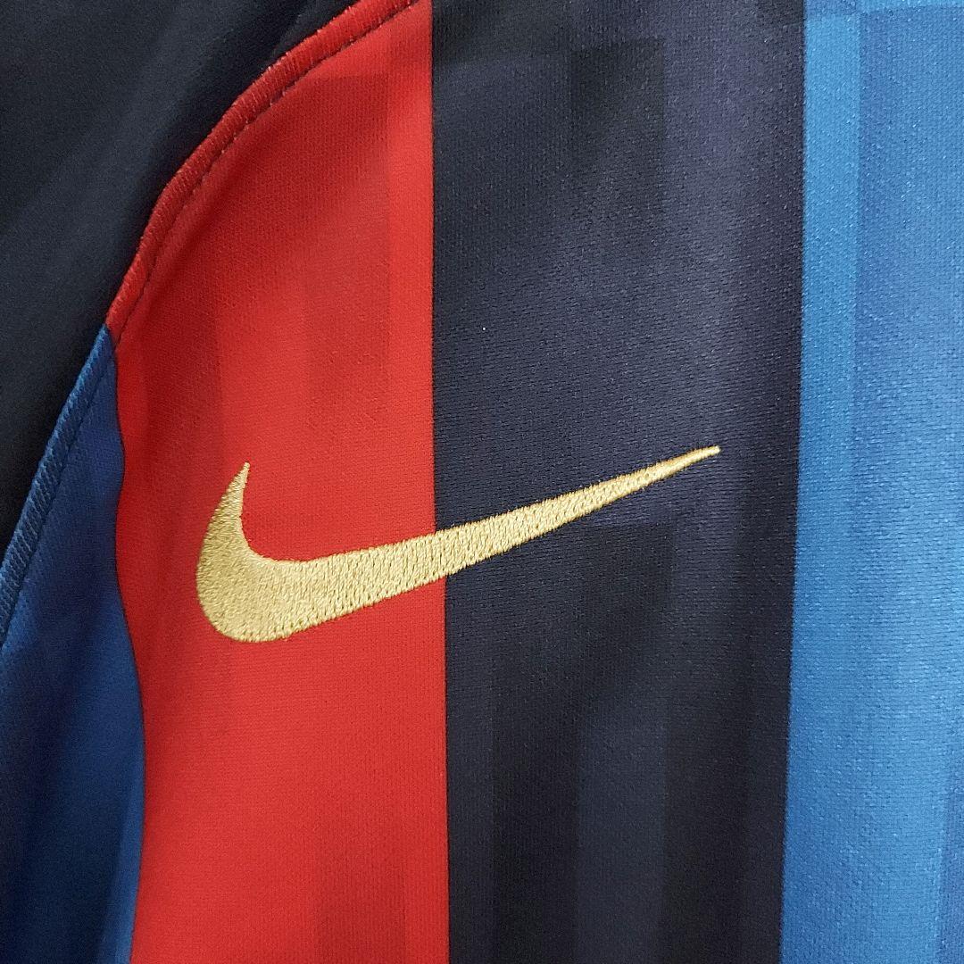 【NIKE】未使用 ナイキ FCバルセロナ No.9 ユニフォーム M 紺赤