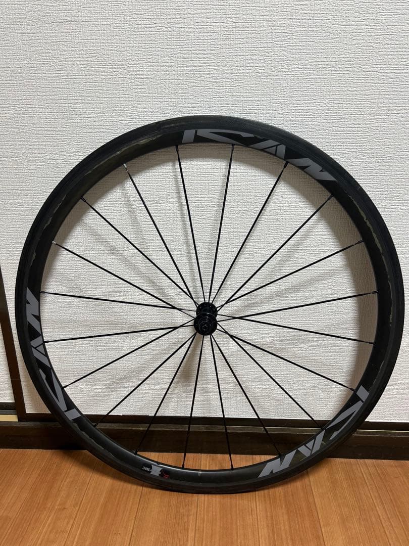 ICAN 「38Cカーボンホイール」　中古　クリアハゲあり