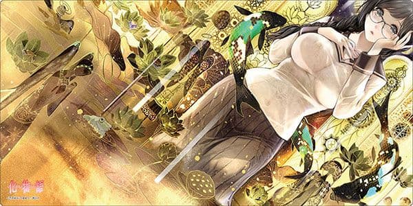 【美品】化物語 羽川翼 プレイマット ブシロード ラバーマット 大暮維人