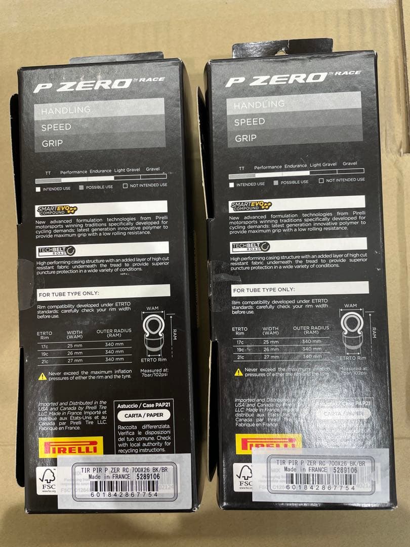 Pirelli P ZERO RACE Classic 700x26c 2本