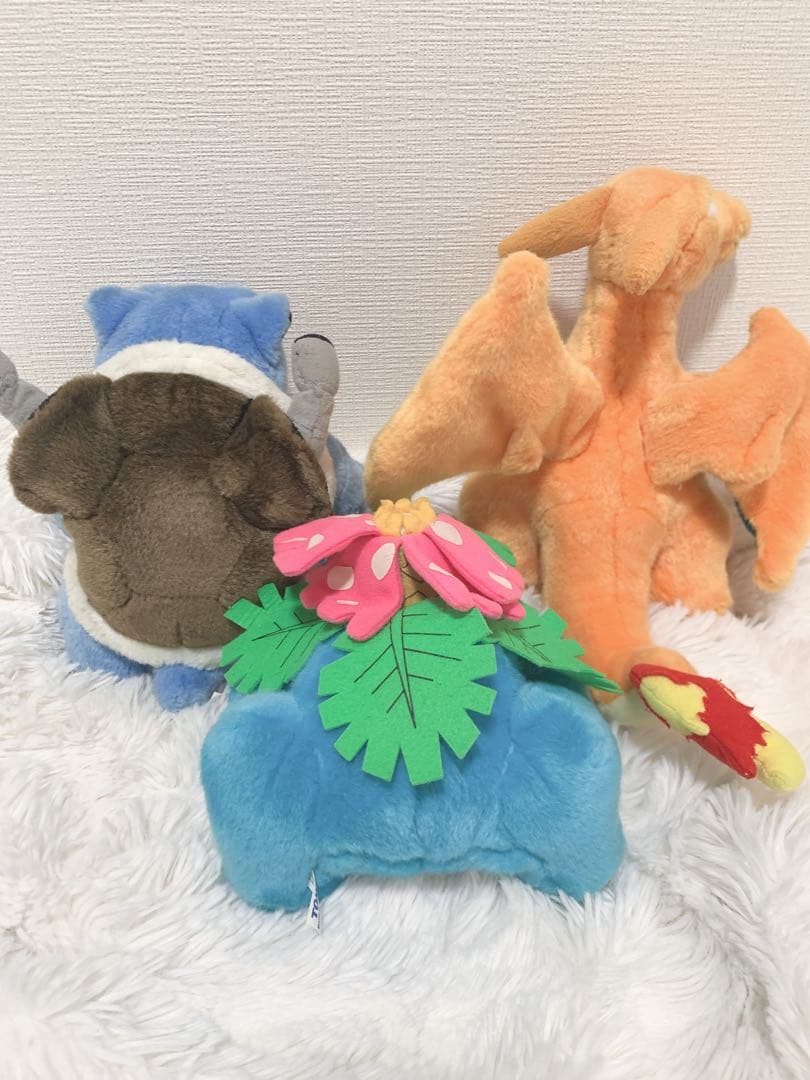 最安値！TOMYぬいぐるみリザードン フシギバナ カメックス