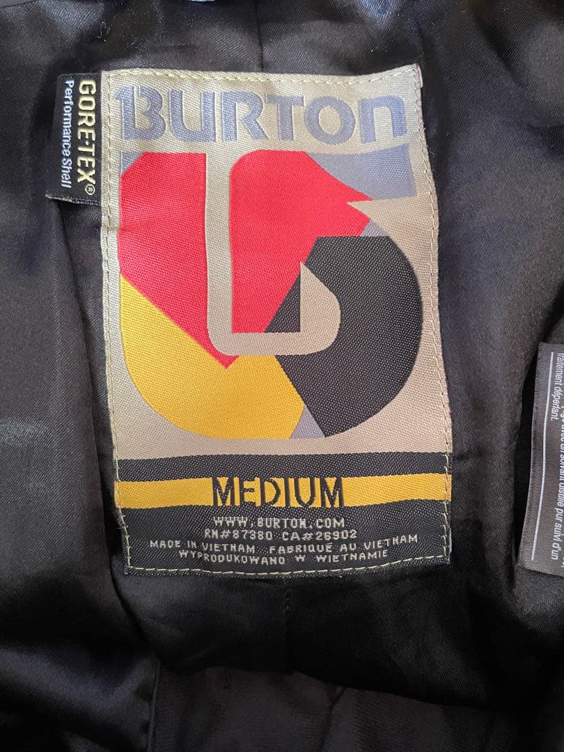 【美品】BURTON GORE-TEXスノボウェア クラッシュデニム加工サイズM