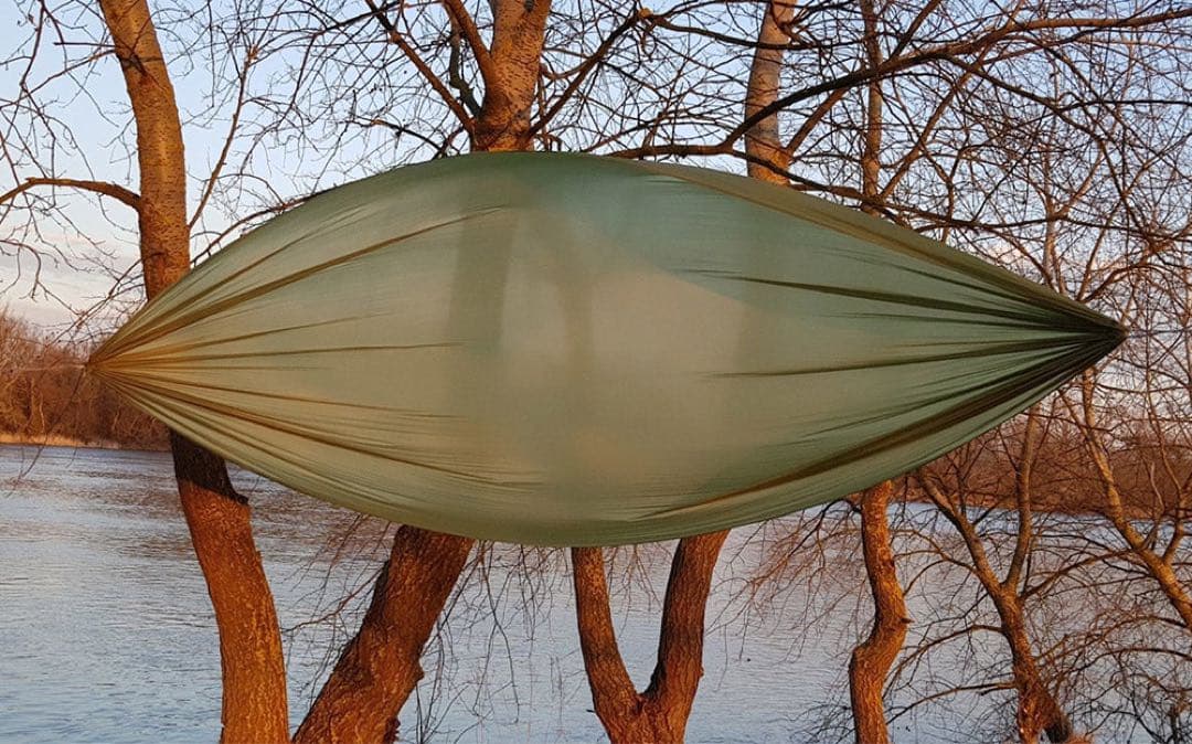 超軽量150g！BUSHMEN ULTRALIGHT ハンモック ダークオリーブ