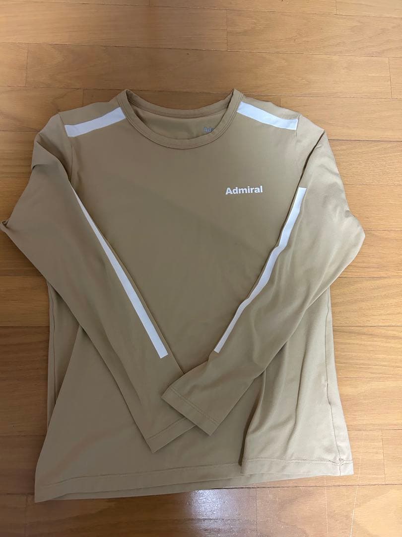 Admiral 長袖Tシャツ ベージュ　Mサイズ