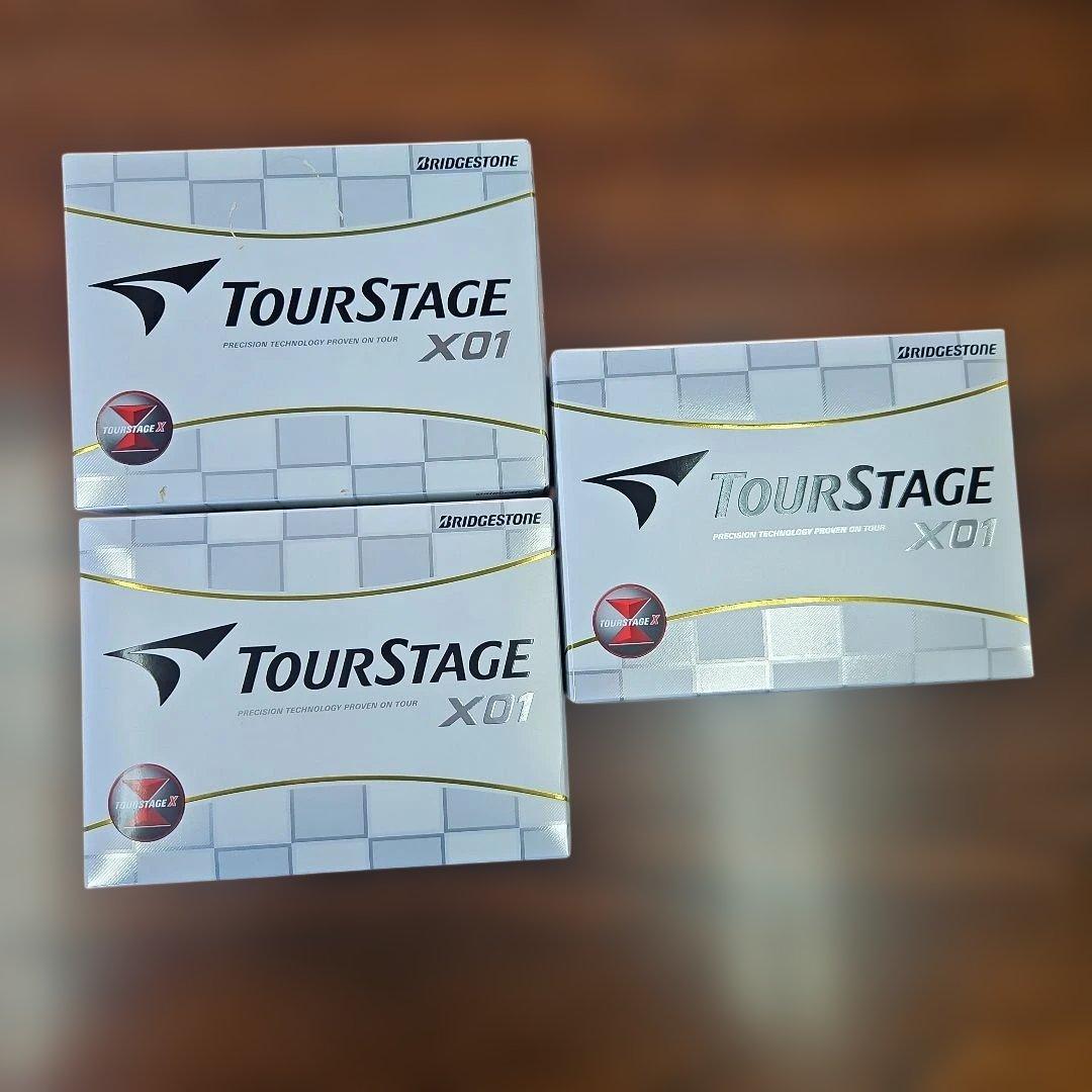 BRIDGESTONE TourStage X01 ゴルフボール 4個入り×3